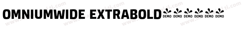 omniumwide extrabold字体转换